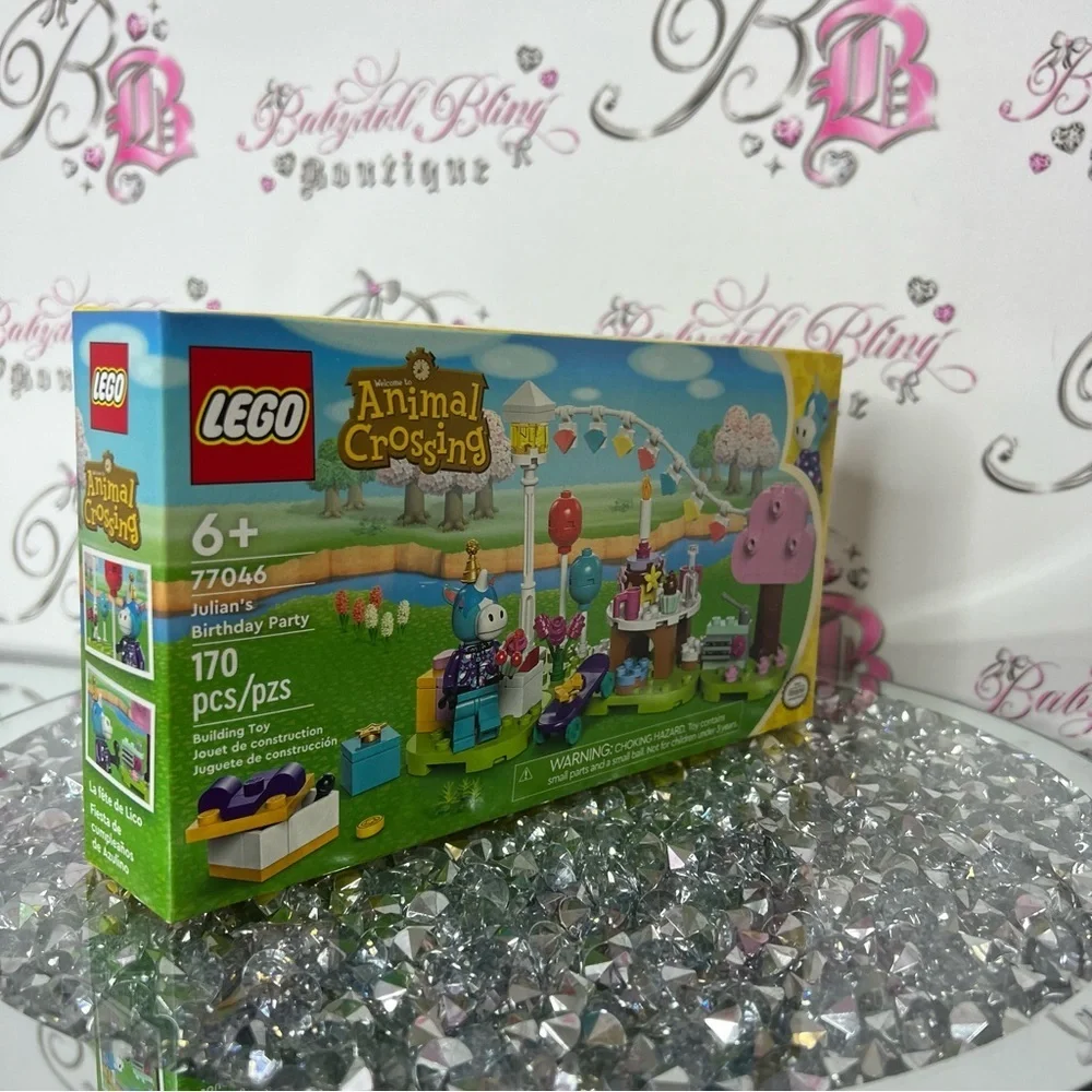 LEGO Animal Crossing build set party tea party Customizable Playset - Yellow